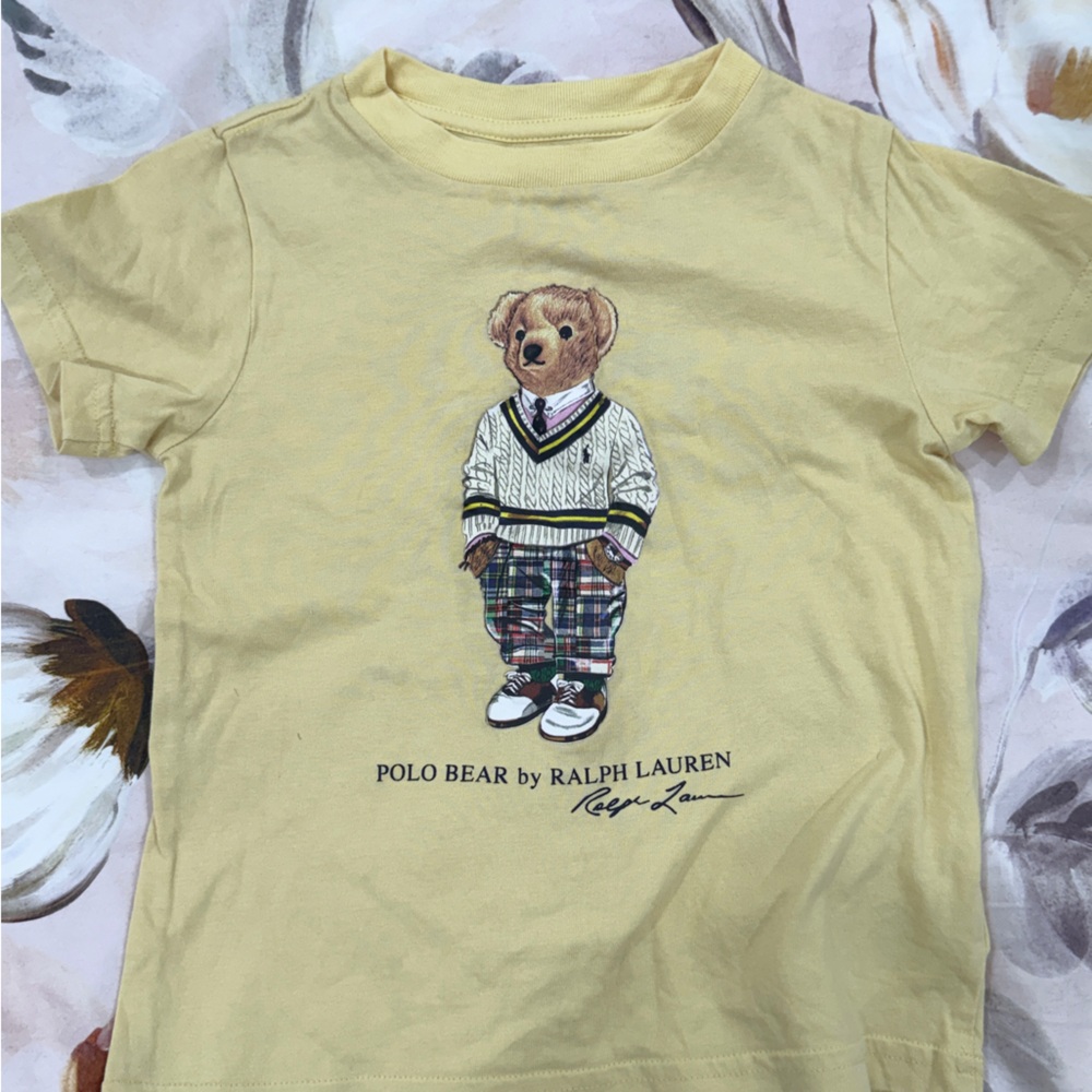 Polo by Ralph Lauren Yellow Polo Bear Graphic Tee